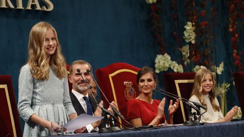 Leonor pronunci su primer discurso en los premios Princesa de Asturias el 18 de octubre del 2019