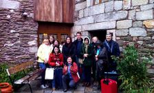 Miembros del grupo que participaron a mediados de mes en A Veiga en el primer curso. 