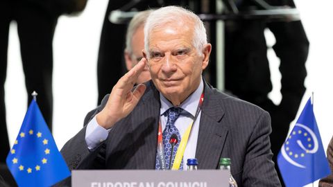 El jefe de la diplomacia europea, Josep Borrell, en la sesin del Parlamento Europeo.