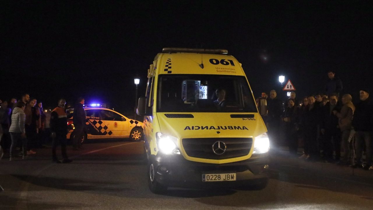 Cuatro hospitalizados en un accidente en cadena en la A-55 en Vigo