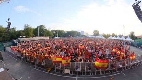 Final de la Eurocopa de f�tbol en Gij�n