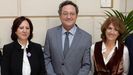 La fiscal general del Estado, Teresa Peramato, el ex fiscal general del Estado �lvaro Garc�a Ortiz, y la fiscal Dolores Delgado, el pasado diciembre.