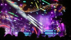 La orquesta Par�s de Noia en una actuaci�n de este verano