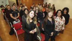 Los trabajadores del turno de oficio de la provincia de Pontevedra, el jueves en jornada informativa en Vigo