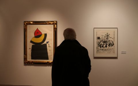 Las piezas que conforman la muestra de grabado pertenecen a la colección de Arte de Afundación.