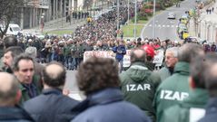 Las im�genes de la protesta de Navantia Fene-Ferrol