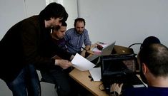 <span lang= es-es >Talleres</span>. Los alumnos han trabajado durante toda la semana, pero ayer de una forma especialmente intensa, en los seis talleres en los que fueron divididos.