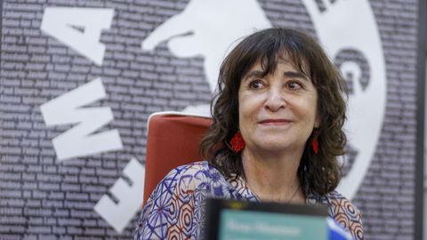 La escritora Rosa Montero presenta su libro  Cuentos verdaderos , en la Semana Negra de Gijn, este martes