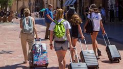 Turistas en Oviedo