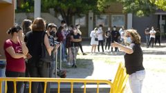 A Illa acumula varios cribados poblacionales en la pandemia, en la imagen, uno realizado a j�venes de 20 a 39 a�os el pasado julio