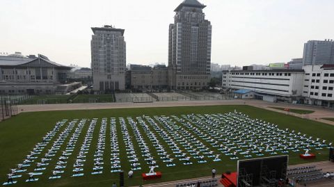 D�a Internacional del Yoga en China.