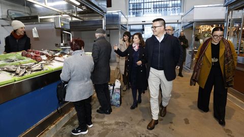 El conselleiro de Emprego estuvo acompa�ado en su visita a Viveiro por la alcaldesa Mari�a Gueimunde