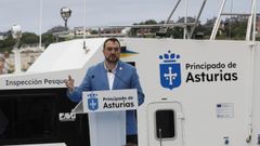 El presidente del Principado en una visita al Occidente astur en 2024