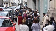 Colapso en el Banco de Espa�a, en A Coru�a, en el �ltimo d�a para cambiar las pesetas a euros