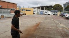 Espacio en el que se construir� la nueva nave educativa del Ferrolterra