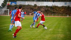 Imagen del partido disputado entre el Puebla y el Boimorto