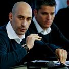 Luis Rubiales, durante la rueda de prensa de ayer.