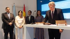 Abalde, Lorenzana, Rey Varela y Villaverde arroparon al nuevo presidente del Puerto de Ferrol