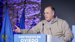 Miguel Tellado durante su intervenci�n en Oviedo