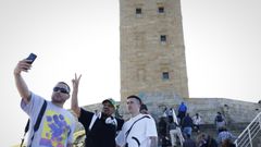 Turistas en la Torre de H�rcules