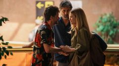 Coque Malla, Hugo Silva y Alexandra Jim�nez en una secuencia de �Buscando a Coque�.