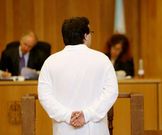 El acusado, durante el juicio en la Audiencia. 