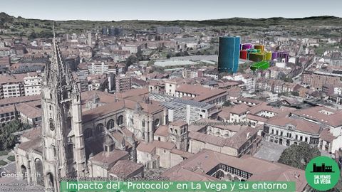 Infografa de la construccin de viviendas en La Vega, Oviedo