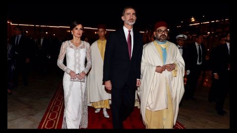 Cena con el rey de Marruecos en Rabat