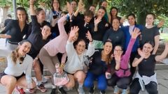 El grupo de running de Santiago que une a ms de cien personas y en el que nadie se queda atrs