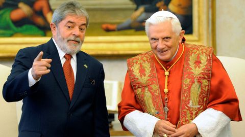 En noviembre del 2008, durante una reunin con el presidente de Brasil, Luiz Inacio Lula da Silva.