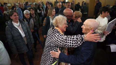 Pleno-acto de entrega de la medalla de hijo predilecto a Domingo Barreiros Lago por su contribucin a la cultura