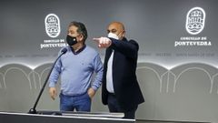 El alcald de Pontevedra, Miguel Anxo Fernndez Lores, con su teniente de alcalde,Tino Fernndez 