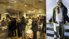 Imagen de rebajas del a�o pasado en una tienda textil de Vigo