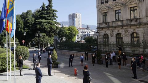 Actos institucional de homenaje a las vctimas del coronavirus