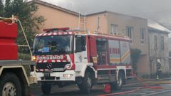 Imagen de archivo de una intervencin de los bomberos de Betanzos