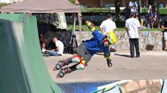 Adri�n de 10 a�os, uno de los protagonistas del corto que busca recoger firmas para evitar la demolici�n del half pipe de Samil