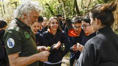 Los participantes aprendieron a usar los cinco sentidos en su traves�a por el  bosque