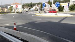 El accidente se produjo en las inmediaciones de la rotonda del hospital comarcal