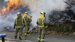Incendio en la avenida de As P�as