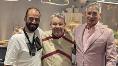 Marcos Barrios, junto a Chicote y Boris Izaguirre