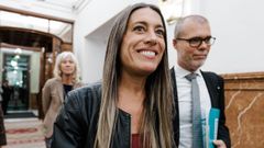 La portavoz de Junts en el Congreso, Mriam Nogueras, este martes en el Congreso.