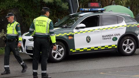 Foto de archivo de un control de la Guardia Civil de Tr&aacute;fico
