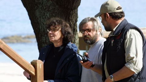 Patricia Ferreira, durante el rodaje de Para que no me olvides.