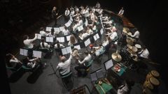 Banda de m�sica de Carballo, dirigida por Javier Bardanca