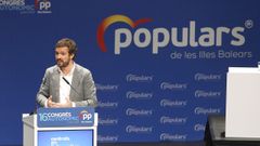 Pablo Casado, en un acto del Partido Popular