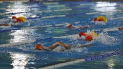 Una de las pruebas del Campeonato Galego de Salvamento y Socorrismo