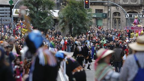 Desfile de entroido en la ciudad de Ourense.