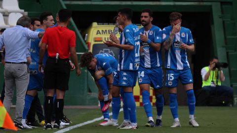 Imagen del encuentro entre el Crdoba y el Deportivo