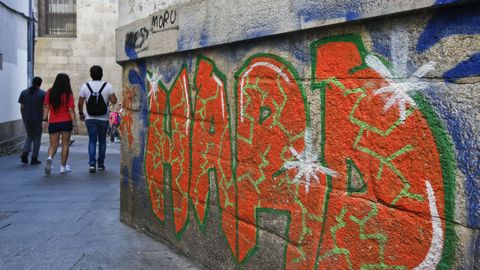 Pintada en Lugo