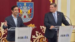 Jos Manuel Rey y Julio Abalde, alcalde de Ferrol y subdelegado del Gobierno en la provincia de A Corua